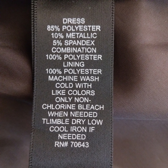 Size 10 Jessica Howard V Neck Leopard Print Brown Sleeveless Ruched Dress - Picture 9 of 10